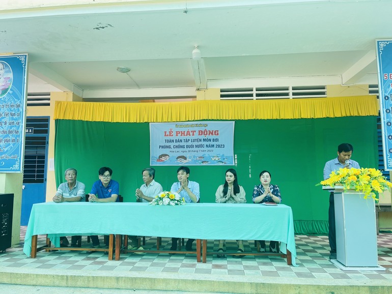 LỄ PHÁT ĐỘNG TOÀN DÂN TẬP LUYỆN MÔN BƠI PHÒNG, CHỐNG ĐUỐI NƯỚC NĂM 2023